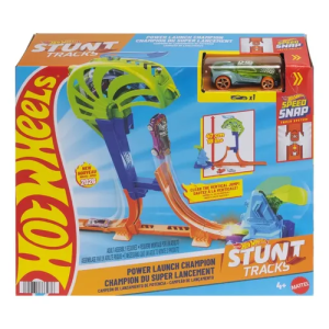 Pista Stunt Tracks Power Launch Em Escala 1:64 Hot Wheels
