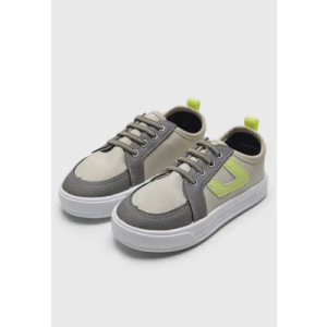 TÊNIS Infantil Pimpolho Street Outdoor Colors Off-White e Cinza