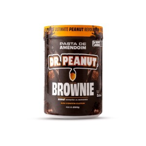Pasta De Amendoim Com Whey Protein Dr Peanut Sabor Brownie 250g