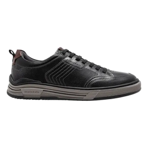 Tenis Democrata 100% Couro Sapatenis Versatil Casual Moderno