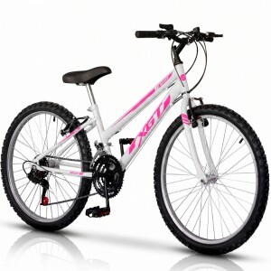 Bicicleta Aro 26 XGT Feminina Adulto Infantil 18 marchas Freio V-Brake