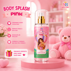 Body Splash Infantil Pink Sophia Bellar 200ml