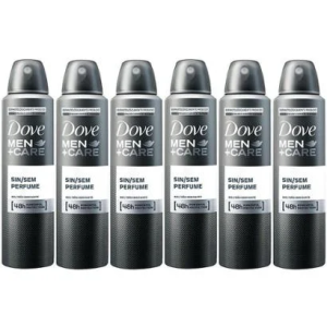 Desodorante Aerossol Antitranspirante Masculino Men+Care Sem Perfume 150ml Cada 6 Unidades - Incolor