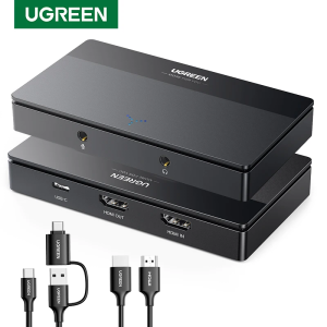 Placa de captura de vídeo UGREEN HDMI 4K60Hz HDMI para USBTipo-C Caixa de captura de vídeo para câmera de computador