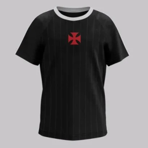 Camisa Vasco Surdir Infantil Preta