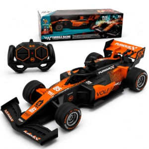 Carrinho Fórmula Racing Controle Remoto Recarregável com Efeito de Fumaça, Cabo USB para Recarga, Design Esportivo, Controle Sem Fio, Brinquedo F 1