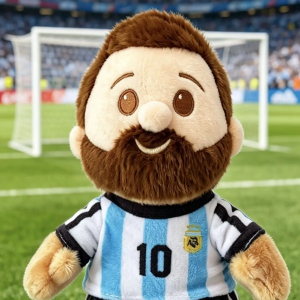 Boneco de Pelúcia Messi Argentina 15CM