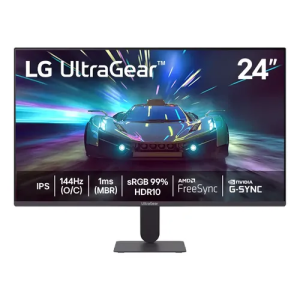 Monitor Lg Ultragear 24G411a-B 24",Fhd, 144Hz, 1Ms (Mbr), Nvidia G-Sync, Amd Freesync, Hdr10