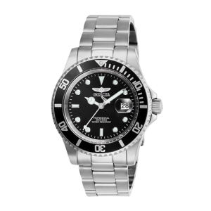 Invicta Relógio masculino de quartzo Pro Diver com pulseira de aço inoxidável Preto 40 mm Clássico