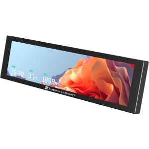 Thermalright Trofeo Vision 9.16 LCD preto tela magnética LCD colorida de 9,2 polegadas,