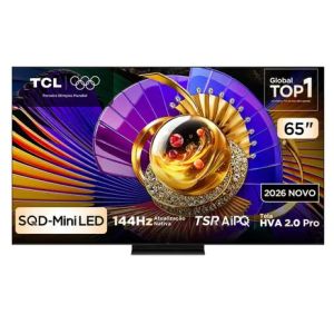 Smart TV 4K TCL TOP Premium SQD-Mini LED 65 Polegadas Processador AiPQ Pro Dolby Vision 144Hz Google TV - 65C7L