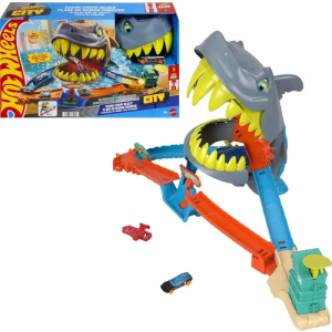 Hot Wheels Pista City Shark Chompbeach Tubarão