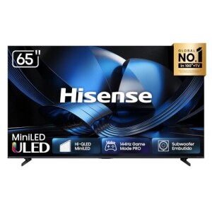 Smart TV Hisense 65" Polegadas U7ESG Hi-QLED Mini LED 4K 144Hz