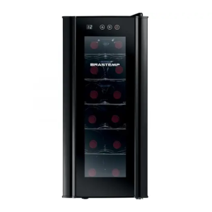 Adega Climatizada Brastemp 12 Garrafas com Painel Touch All Black BZC12 B Preto