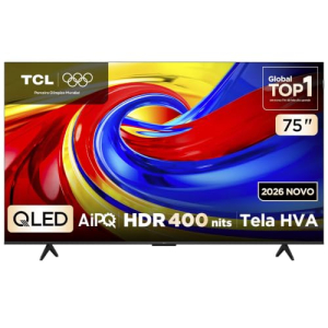 Smart TV TCL 75 Polegadas QLED 4K P7L WiFi Bluetooth Google TV HDR10+ 120 Hz VRR AIPQ 75P7L