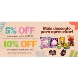Dia das Crianças | Até 10% Off Em Compras Acima De R$109