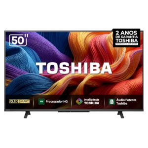 Toshiba Smart TV QLED FHD 50" Polegadas 50V45SS com Processador HG Inteligência Toshiba AI e Áudio Potente multicanal