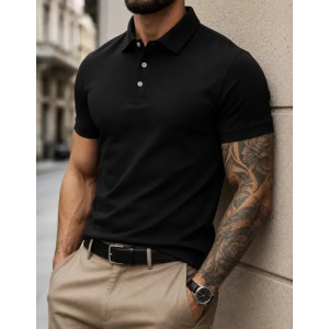 Camisa Polo Masculina Piquet Slim Manga Curta