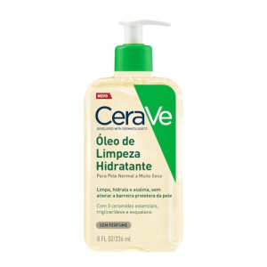 CeraVe, Óleo de Limpeza Hidratante, com triglicerídeo e esqualeno 236ml