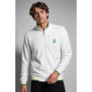 Jaqueta Esportiva Polo Wear Com Zíper Branco M