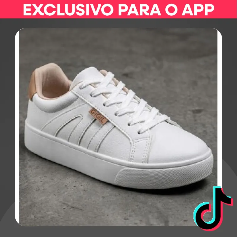 Tênis Feminino Casual Hope GiGiL | Leve Sola Reta e Confortável
