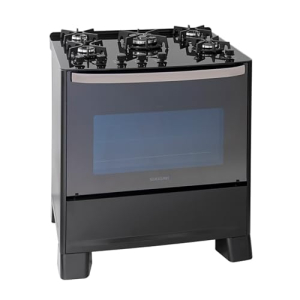 Suggar Fogão Master Grill Preto Mesa De Vidro 5 Bocas Tripla Chama Grill 220v Trempe Ferro Fundido Acendimento Superautomático Fgvmtg512pt