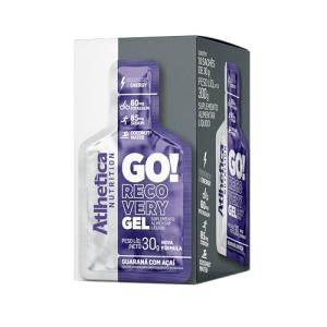 Go Energy Gel (10 Sachês) - Sabor Guaraná E Açai, Atlhetica Nutrition, Roxo