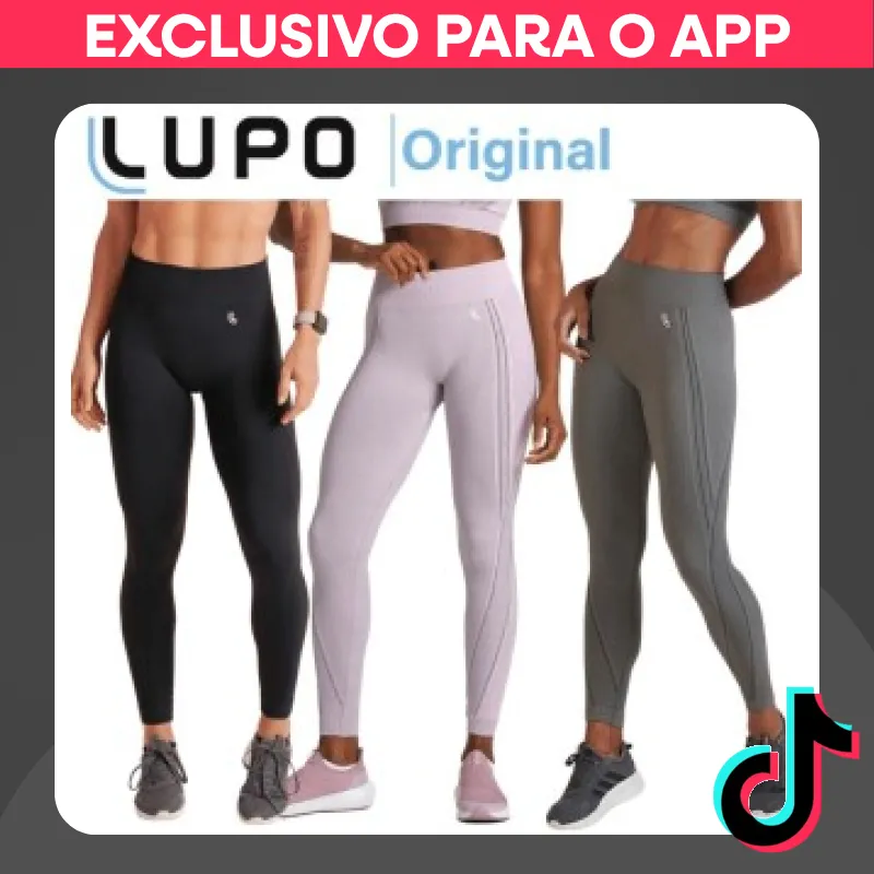 Calça Legging Lupo Max Sport Original: Sem Costura Levanta Bumbum.
