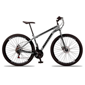 Bicicleta Bike Aço 21 Marchas Velocidades Aro 29 Grafite