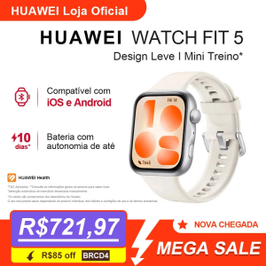 HUAWEI WATCH FIT 5 | Smartwatch Relogio | AMOLED de 1.82