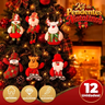 Imagem da oferta Kit 12 Pingentes de Árvore de Natal Aljatec
