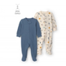 Imagem da oferta Kit Macacão Bebê 2 Peças com Pé Estampado Multicor Carter's