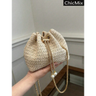 Imagem da oferta Bolsa Balde Transversal Mini com Cordão Vazado em Cor Sólida Bolsas Pequenas Bolsa de Praia