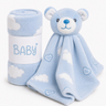 Imagem da oferta Kit Manta com Naninha Bebê Fleece Toque Super Macio Antialérgica (2 Cores)