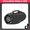 Imagem da oferta Caixa de Som Bluetooth SABALA DR-500: 500W RMS 81.000mAh 3 Vias Auracast