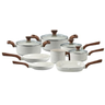 Imagem da oferta Mimo Style, Conjunto de 8 Panelas Pratic Cook Marmol Compatível com Fogão por Indução