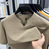 Imagem da oferta Camiseta masculina manga curta decote em V casual