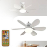 Imagem da oferta Ventilador Luminária De Teto Com Controle Remoto 110v220v Led Branco Premium - HOME GOODSSHALOM BR - Mini Ventilador