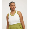 Imagem da oferta Blusa Regata em Ribana com Gola V em Retilínea Curve & Plus Size