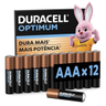 Imagem da oferta Duracell Pilhas Optimum Aaa Palito Pack 12 Unidades Dura Mais Para Controle de Videogame e Brinquedos