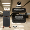 Imagem da oferta Kit Mala De Viagem Bordo Mão Pequena 10kg Abs Cadeado 360 Cor Preto