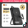 Imagem da oferta Basike Power Bank Magnético 10000mAh | 15W Sem Fio + Cabo 22.5W | Com Suporte | Idea l para Viagens | power bank 10000