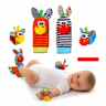 Imagem da oferta Kit Meias e Pulseiras com Chocalho para Bebê 4 Peças