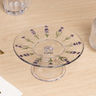 Imagem da oferta Prato com Pé Lavanda Hand Painting Cristal Wolff Prato para Doces Sobremesas Mesa Posta e Decoração Qualidade Jantar