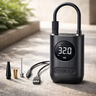 Imagem da oferta Mini Compressor De Ar Portátil Carro Moto Bicicleta Preto Monofásica