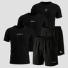 Imagem da oferta Kit 5 Peças All Black Dry 3 Camisetas E 2 Bermudas Alpha