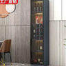 Imagem da oferta Armário de Vinhos com Porta de Vidro e Luz LED Aparador de Luxo para Garrafas de Vinho Móvel de Bar Doméstico Mobi