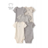Imagem da oferta Kit Body Bebê 5 Peças Estampado Multicor Carter’s