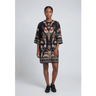 Imagem da oferta Vestido Feminino FARM Estampado Floral e Animal Preto