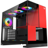 Imagem da oferta Gabinete Gamer Redragon Eternal Mid Tower Aquário Preto e Vermelho Sem Fans CA-612BR